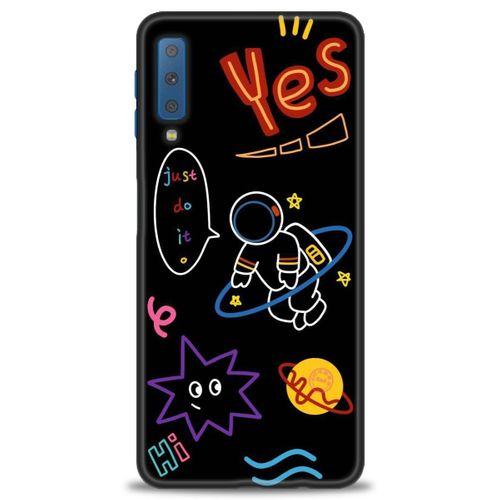 Samsung Galaxy A7 2018 Kılıf HD Baskılı Kılıf - Yes + Tam Ekran Koruyucu