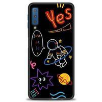 Samsung Galaxy A7 2018 Kılıf HD Baskılı Kılıf - Yes + Tam Ekran Koruyucu