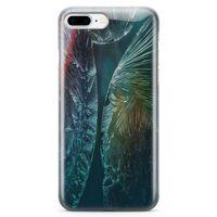 Apple iPhone 8 Plus Kılıf Cam Kırıkları Arka Kapak Koruma Desenli Full Koruyucu