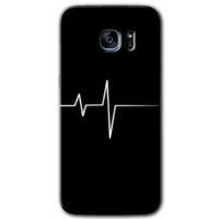 Galaxy S7 Edge Kılıf HD Desen Baskılı Arka Kapak - Heart Rytm