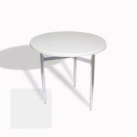 Dockers Venedik Masa Yuvarlak Çap 70 kromnikel (Werzalit, Wermodin veya Allzalit Tabla) - Beyaz