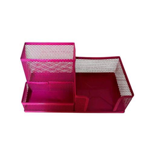 LİNEA METAL PERFORE ÜÇLÜ MASA SETİ ( Pembe)