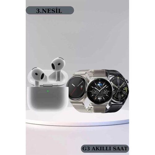 Akıllı Saat Ve Kulaklık Seti Bildirim Görme Arama Cevaplama Anc Özelliği