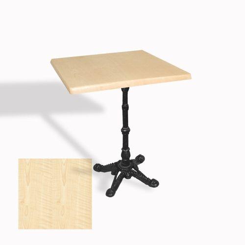 Dockers Çipa 1002 Döküm Ayak Kare Masa 80X80 cm - (Werzalit, Wermodin ve Allzalit Tabla) - Akçaağaç