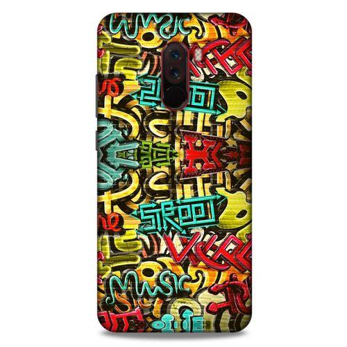Graffitix (26) Desenli Silikon Kapak Xiaomi Pocophone F1 Kılıf