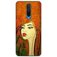 Lopard Xiaomi Poco X2 Uyumlu Kılıf Sürreal Yüzler ♀ (30) Silicone Case Desenli