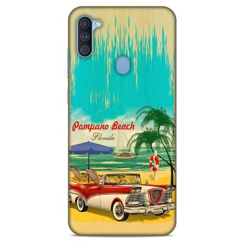 Retro (16) Desen Kalın Kılıf Renkli Samsung Galaxy A11 Kılıf