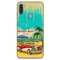 Retro (16) Desen Kalın Kılıf Renkli Samsung Galaxy A11 Kılıf