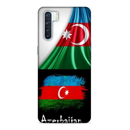 Oppo A91 Uyumlu Kılıf Azarbaijan (13) Silikon Kap Bayraklar