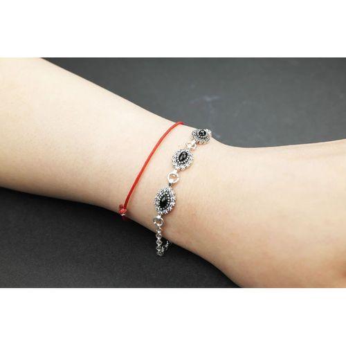 Duru 925 Ayar Oltu Taşlı Gümüş Bileklik