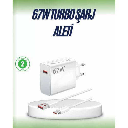 67 Watt Çift Turbo Şarj Adaptörü  Reno 4 5 6 Uyumlu