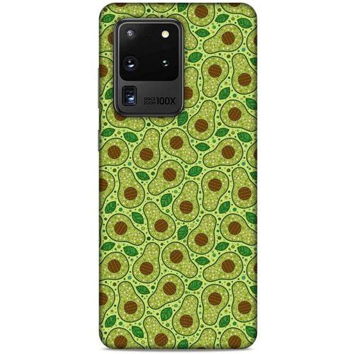Frutix Avokado 01 Samsung Galaxy S20 Ultra Kılıf Desenli Silikon