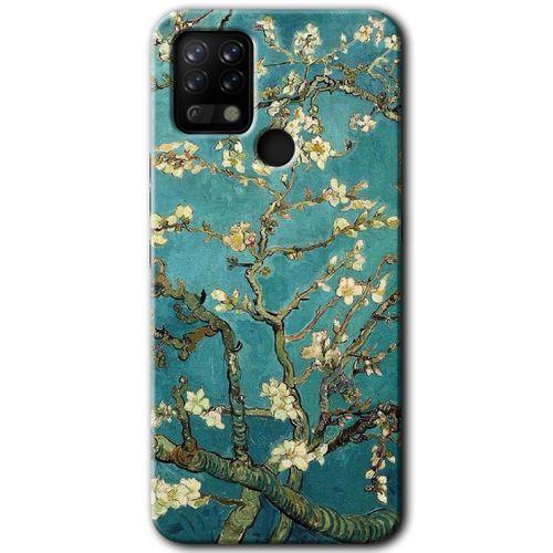 Tecno Pova Kılıf HD Desen Baskılı Arka Kapak - Almond Blossom + Kırılmaz Cam