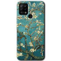 Tecno Pova Kılıf HD Desen Baskılı Arka Kapak - Almond Blossom + Kırılmaz Cam