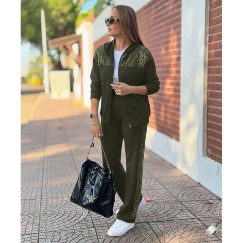 Kadın Uzun Kollu önden Fermuarlı Pul Payetli Alt üst Viskon Iki Iplik Takım