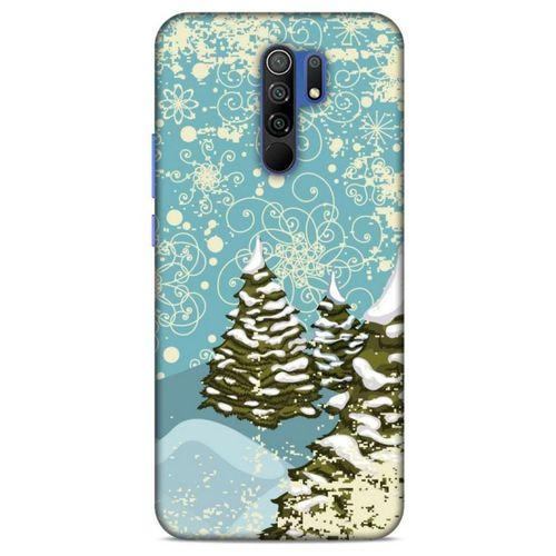 Xiaomi Redmi 9 Kılıf Snowix (29) Arka Koruma Kılıfı Yeşil Krem