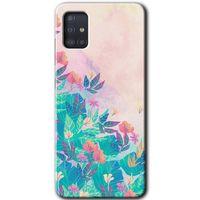 Samsung Galaxy A51 Kılıf Baskılı Kapak - Çizim Yapraklar +Tam Ekran Koruyucu