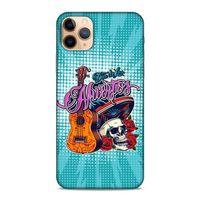 Lopard Apple Iphone 11 Pro Uyumlu Kılıf Tattoo's (34) Slim Armor Kılıf İskelet & Gitar