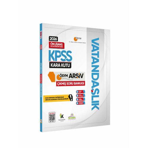 2026 KPSS Önlisans Tarih Coğrafya Vatandaşlık Kara Kutu Soru Bankası ve Manifesto Deneme 6lı Set