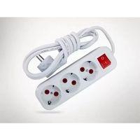 2 Metre Kablolu Anahtarlı 3 Lü Topraklı Grup Priz