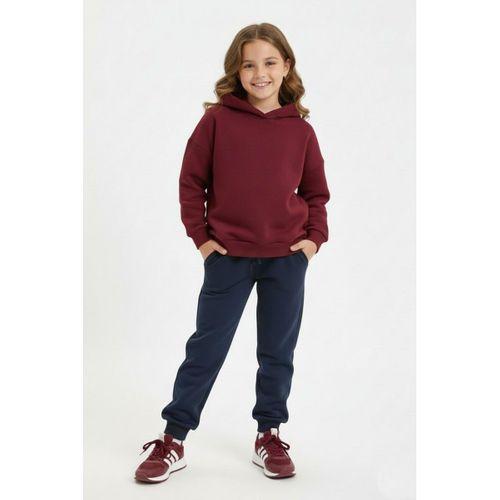 Lacivert Renk 3 İplik Manşetli Kız Erkek Çocuk Eşofman Alt BGL-ST05046