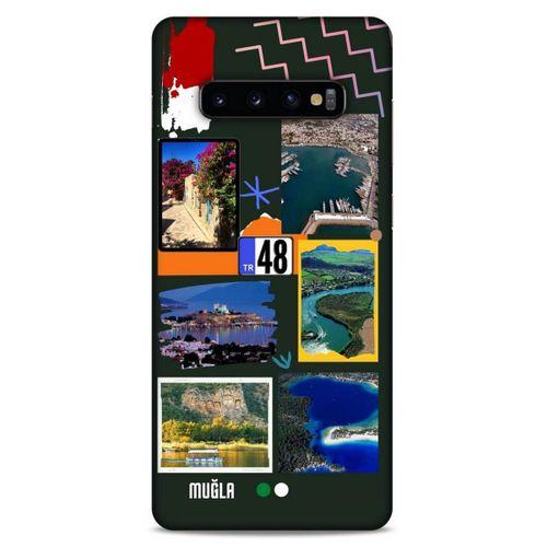 Lopard Samsung Galaxy S10 Plus Uyumlu Kılıf Şehirli ※ (48) Muğla Bumper Kılıf