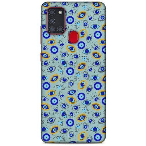 Nazarium (34) Desenli Silikon Kapak Samsung Galaxy A21s Kılıf