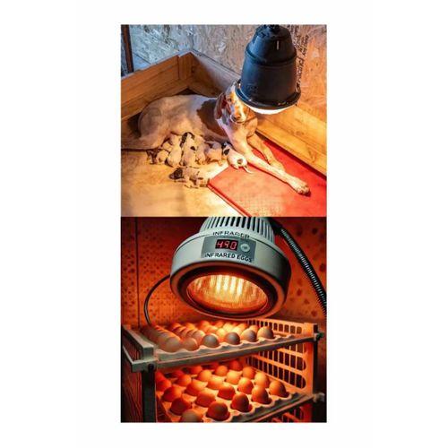 250w Kızılötesi (infrared) Isıtıcılı Hayvan Isıtma Ve Kuluçka Lambası (kırmızı Işık) E27 (kalın Duy)