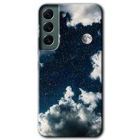Galaxy S22 Kılıf HD Desen Baskılı Arka Kapak - Gece Gökyüzü