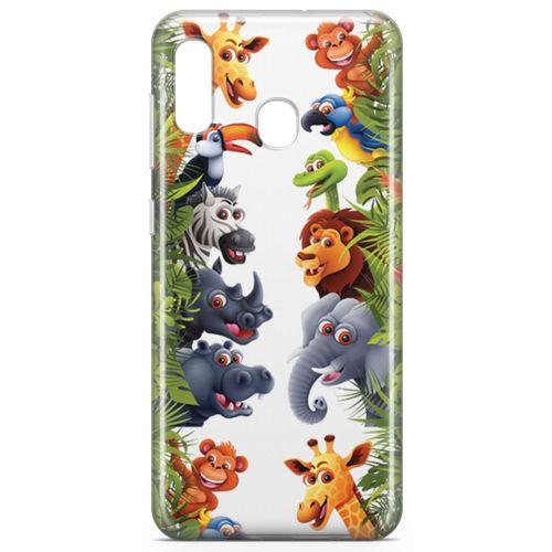 Samsung Galaxy A30 Kılıf Hayvanat Bahçesi 2 Arka Kapak Koruma Desenli Full Koruyucu
