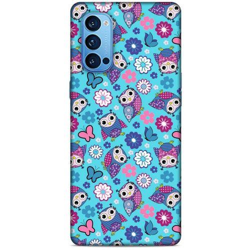 Baykuşlar (11) Desenli Silikon Kapak Telefon Kabı Oppo Reno 4 Pro Kılıf