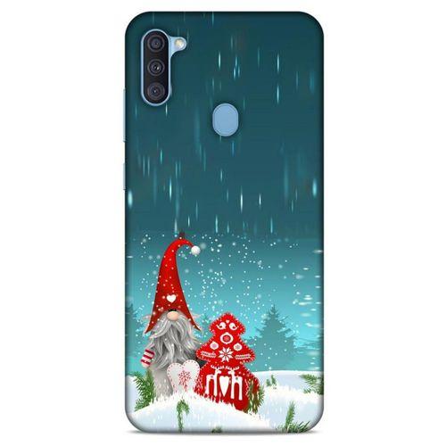 Samsung Galaxy A11 Kılıf Snowix (34) Slim Armor Kılıf Gri Kırmızı