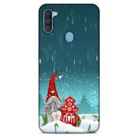 Samsung Galaxy A11 Kılıf Snowix (34) Slim Armor Kılıf Gri Kırmızı