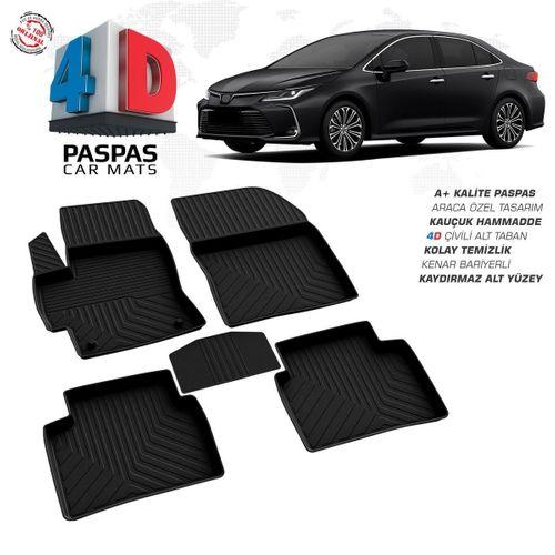 Toyota Corolla 4D Araca Özel Havuzlu Kauçuk Paspas 2019 Üzeri