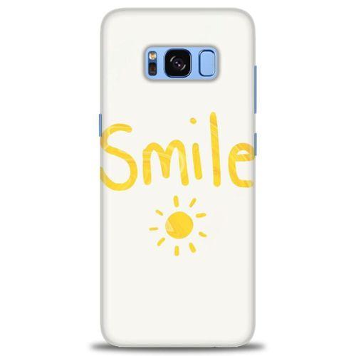 Samsung Galaxy S8 Plus Kılıf HD Baskılı Kılıf - Smile Güneş + Tam Ekran Koruyucu