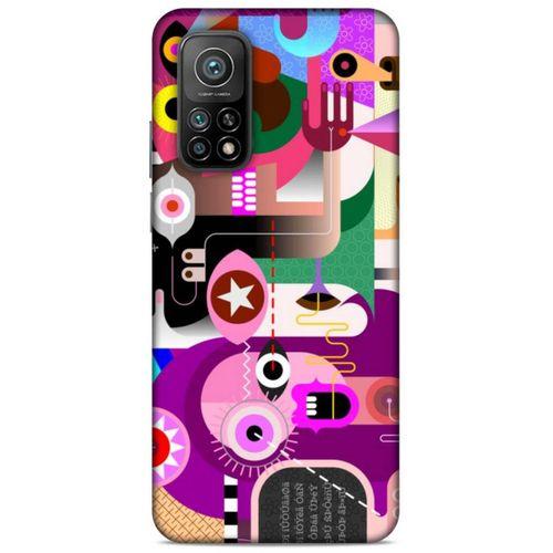 Lopard Xiaomi Mi 10T Pro 5G Uyumlu Kılıf Soyut Sanat (22) Desenli Tam Koruma Kılıfı