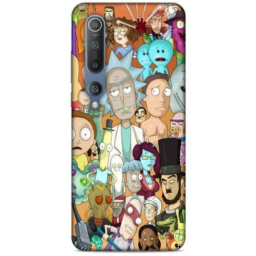 Xiaomi Mi 10 Uyumlu Kılıf Rick And Morty (35) Fit Design Kılıf Cop Rick