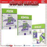 Çap Yayınları TYT Fizik Kimya ve Biyoloji Deneme Seti 3 Kitap