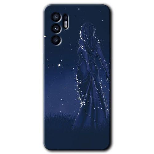 Oppo Reno 6 Kılıf HD Desen Baskılı Arka Kapak - Gecenin Kraliçesi