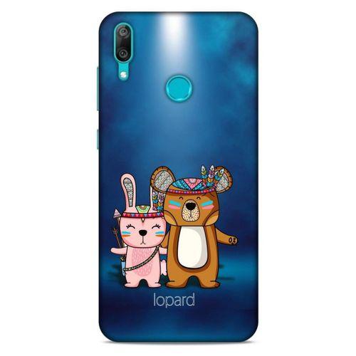 Huawei Y7 Prime 2019 Kılıf FunnyMaX (2) Kabı Lacivert Beyaz