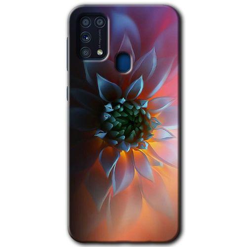 Potkal Hediye Fabrikası Samsung Galaxy M31 Kılıf HD Desen Baskılı Arka Kapak - Çiçek Motif