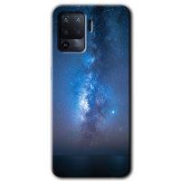 Oppo Reno 5 Lite Kılıf HD Desen Baskılı Arka Kapak - Samanyolu