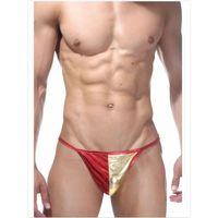 Fantezi Galatasaraylı Sarı Kırmızı Seksi Erkek Stirng - Tanga