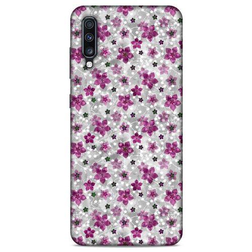 Samsung Galaxy A70s Uyumlu Kılıf Pembe Delisi (6) Silikon Kılıf Çiçek
