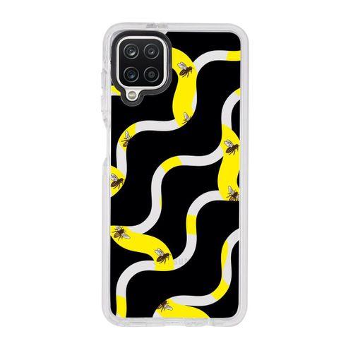 Samsung A12 Wavy Bee Candy Bumper Silikonlu Telefon Kılıfı