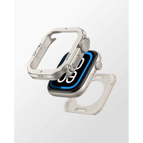 Apple Watch 10 46mm Amazingthing Premium Armor Fit FullGuard Metal Kasa ve Ekran Koruyucu
