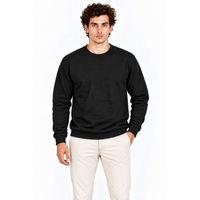 Erkek Bisiklet Yaka İçi Şardonlu 2 İplik Düz Uzun Kollu Regular Fit Sweatshirt - Siyah