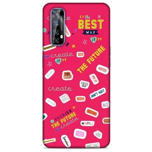 Realme 7 Uyumlu Kılıf Pembe Delisi (44) Tough Armor Kılıf Writing