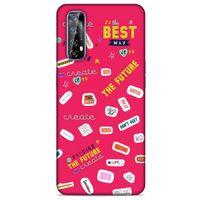 Realme 7 Uyumlu Kılıf Pembe Delisi (44) Tough Armor Kılıf Writing