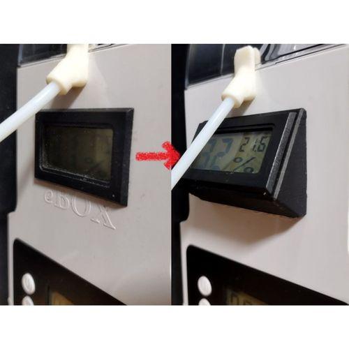 30 Derece Eğimli Montaj LCD Dijital Termo Higrometre İçin (Bu ürün Sadece Plastik parçadır - Almadan Önce Soru Sorabilirsiniz)